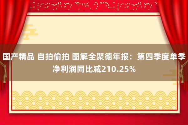 国产精品 自拍偷拍 图解全聚德年报：第四季度单季净利润同比减210.25%