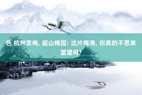 色 杭州赏梅, 超山梅园: 这片梅海, 你真的不思来望望吗?