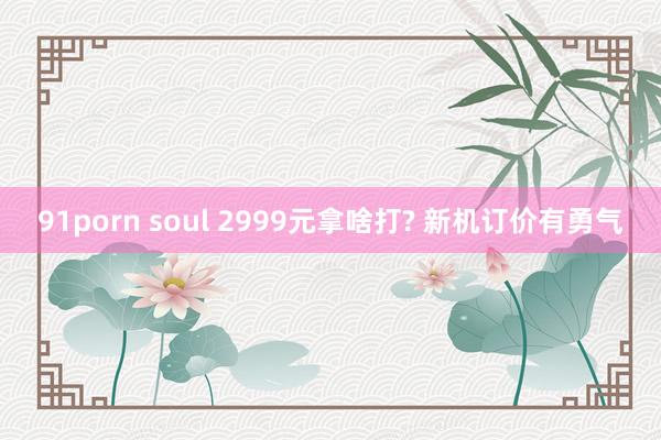 91porn soul 2999元拿啥打? 新机订价有勇气