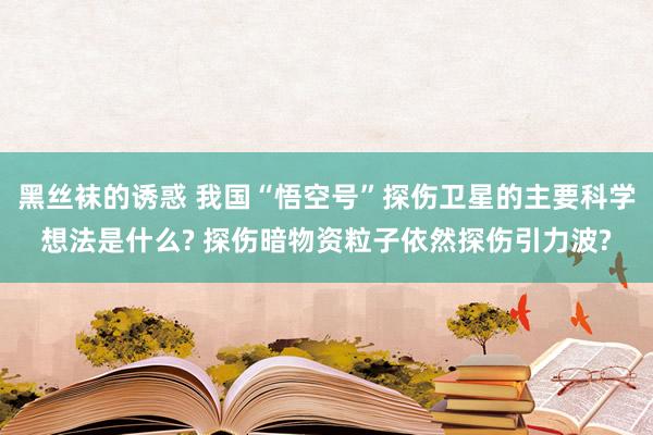 黑丝袜的诱惑 我国“悟空号”探伤卫星的主要科学想法是什么? 