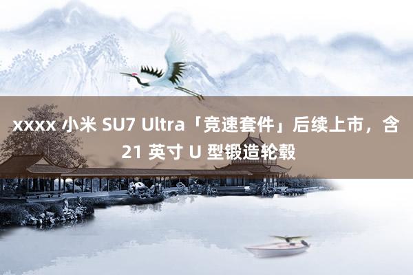 xxxx 小米 SU7 Ultra「竞速套件」后续上市，含 21 英寸 U 型锻造轮毂