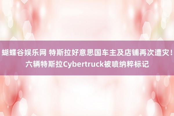 蝴蝶谷娱乐网 特斯拉好意思国车主及店铺再次遭灾！六辆特斯拉C